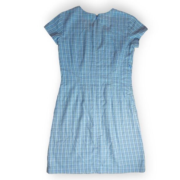 Patagonia Purple Plaid Mini Dress Size 6 - Picture 7 of 10